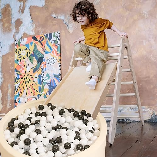 Miniatura 5 de Realhaha Pelotas para hoguera, bolas de juego grises, bolas de plástico suave para niños pequeños, bebés, niños, cumpleaños, tienda de campaña o