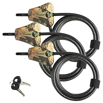 Master Lock - Python Adjustable Camouflage Cable Locks #8418KA CAMO 3-Pack