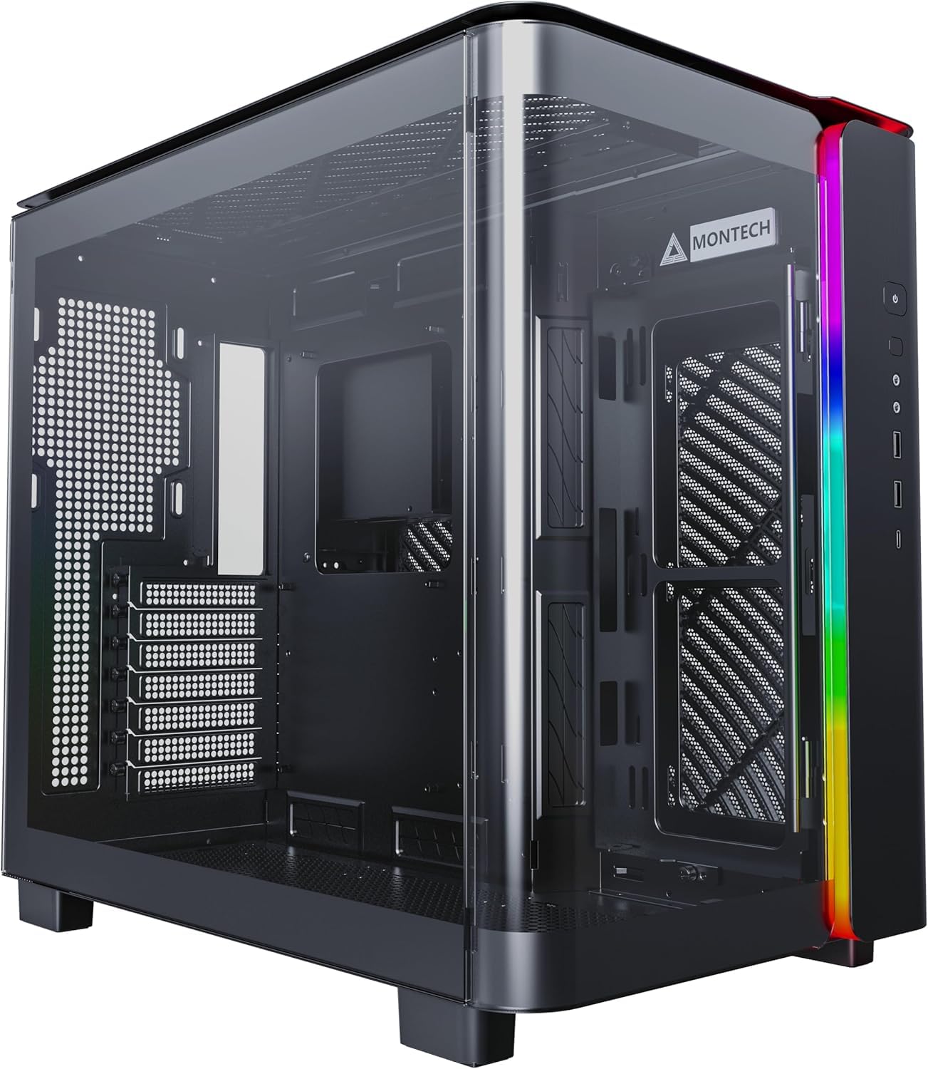 MONTECH King95 ブラック Amazon.com: MONTECH, King 95 Dual-Chamber ATX Mid-Tower PC Gaming
