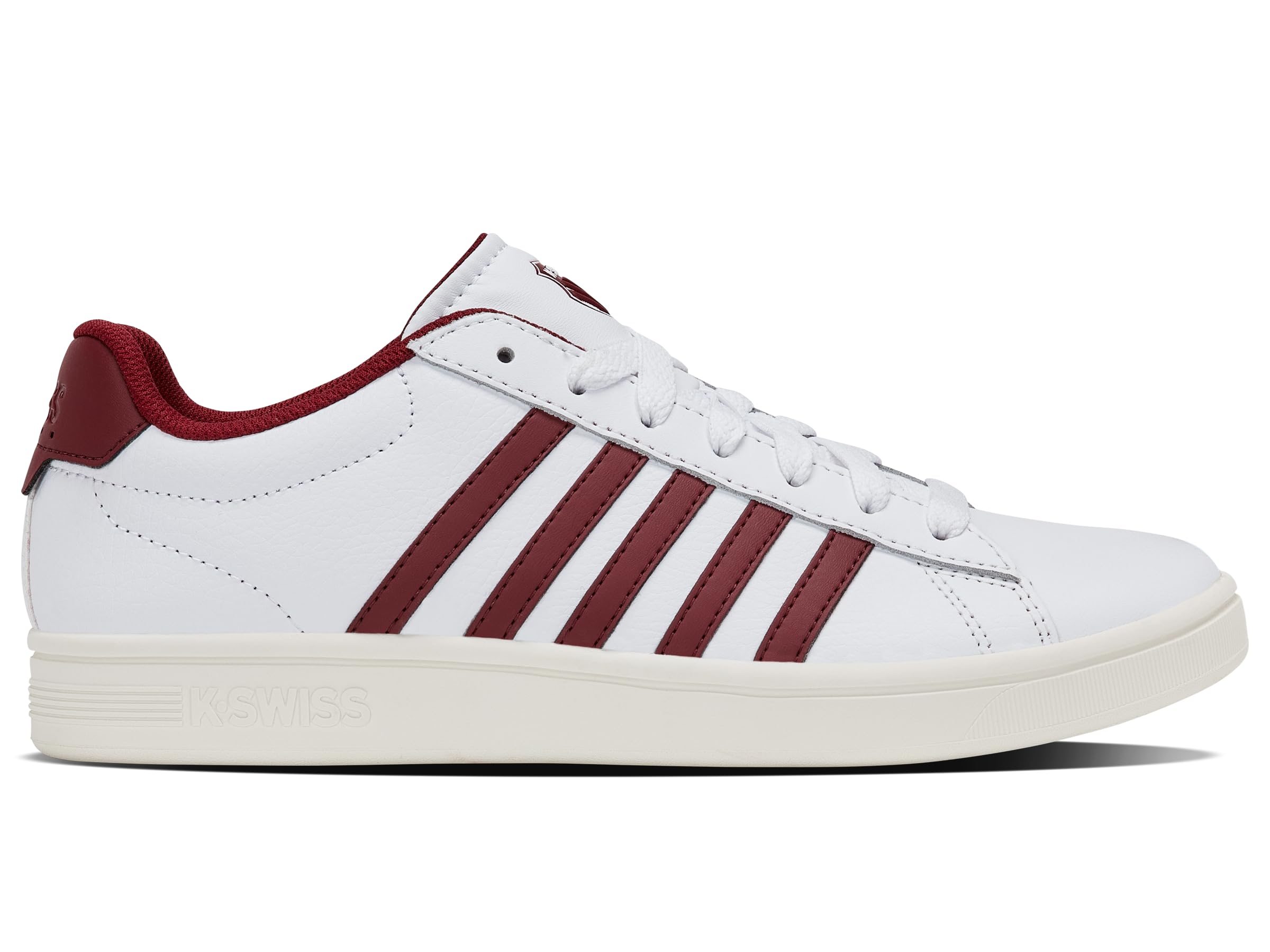 K-Swiss Court Tiebreak II, Scarpe da Ginnastica Uomo, Bianco Tibetano Rosso Snow White, 49 EU