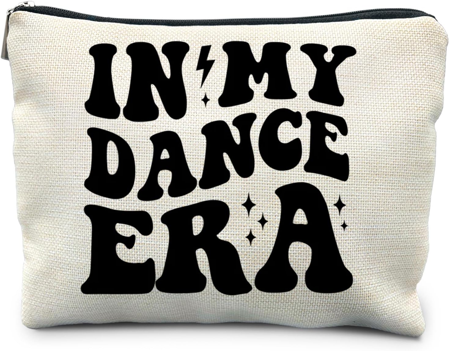 Dance Makeup Bag, Dance Teacher Sister Team Gifts Cosmetic Bags for Women, Dancer Gifts, Groovy in My Dance Era Aesthetic Zipper Makeup Pouch