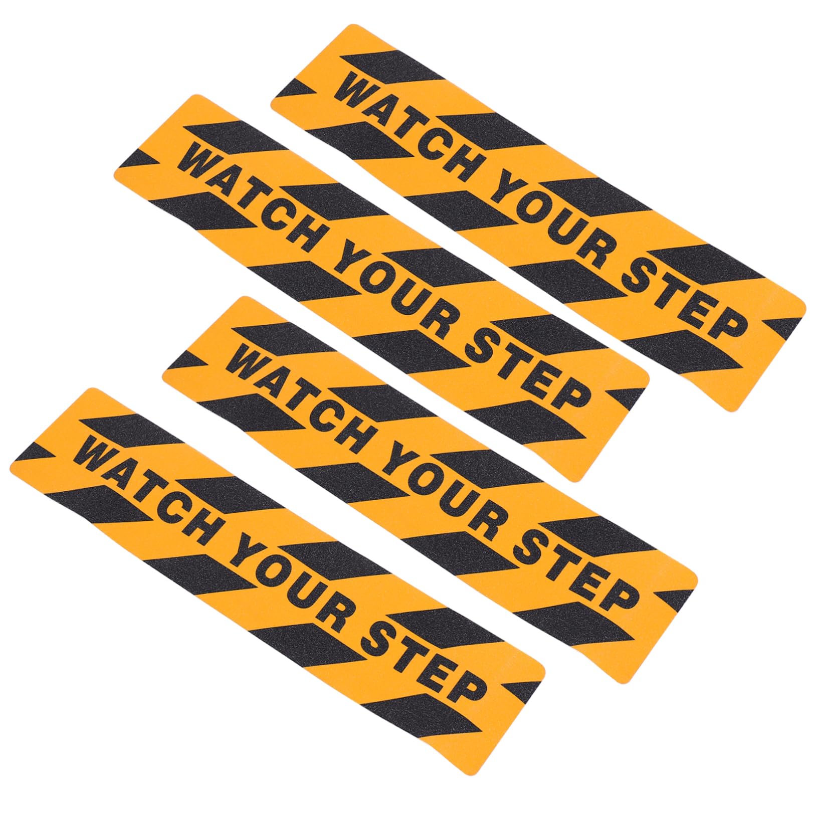Alipis 2 Set Nastro Adesivo Antiscivolo Per Scale E Strisce Antiscivolo Con Design Watch Your Step Per Docce Vasche Piscine E Scale Facile Da Applicare E Rimuovere Danni 4 Pezzi*2