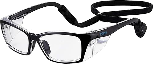 Gafas de seguridad antiempañantes con bloqueador de luz azul, brazos de goma suave ajustables y antideslizantes y almohadillas para la nariz