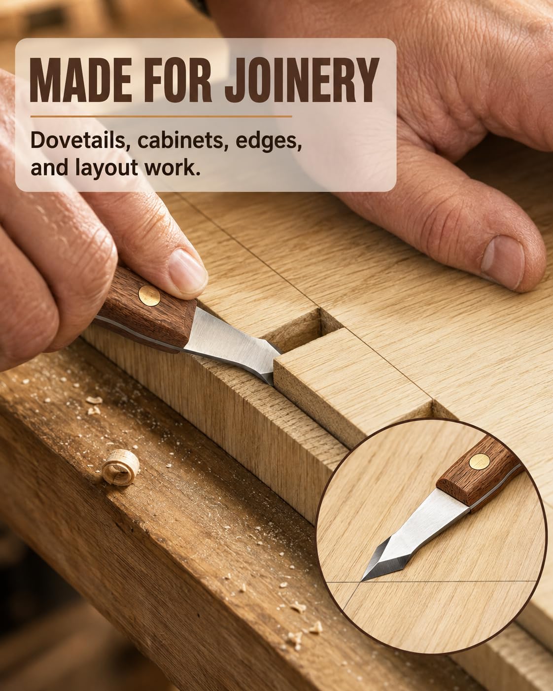 Marking Knife for Woodworking, Wood Marking Knife with High Carbon Steel — Amazon image 5