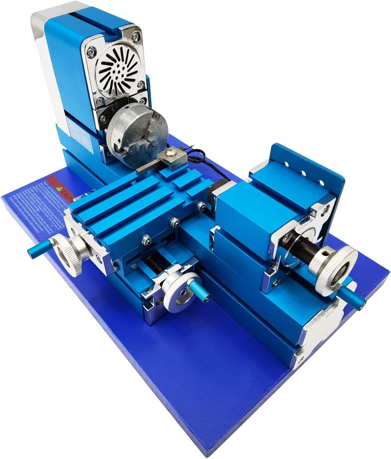 Mini Metal Lathe Machine Benchtop Mini Metal Working Lathe for Teaching Turning DIY Hobbyist School Teaching Equipment AC100-240V 36W 20000RPM