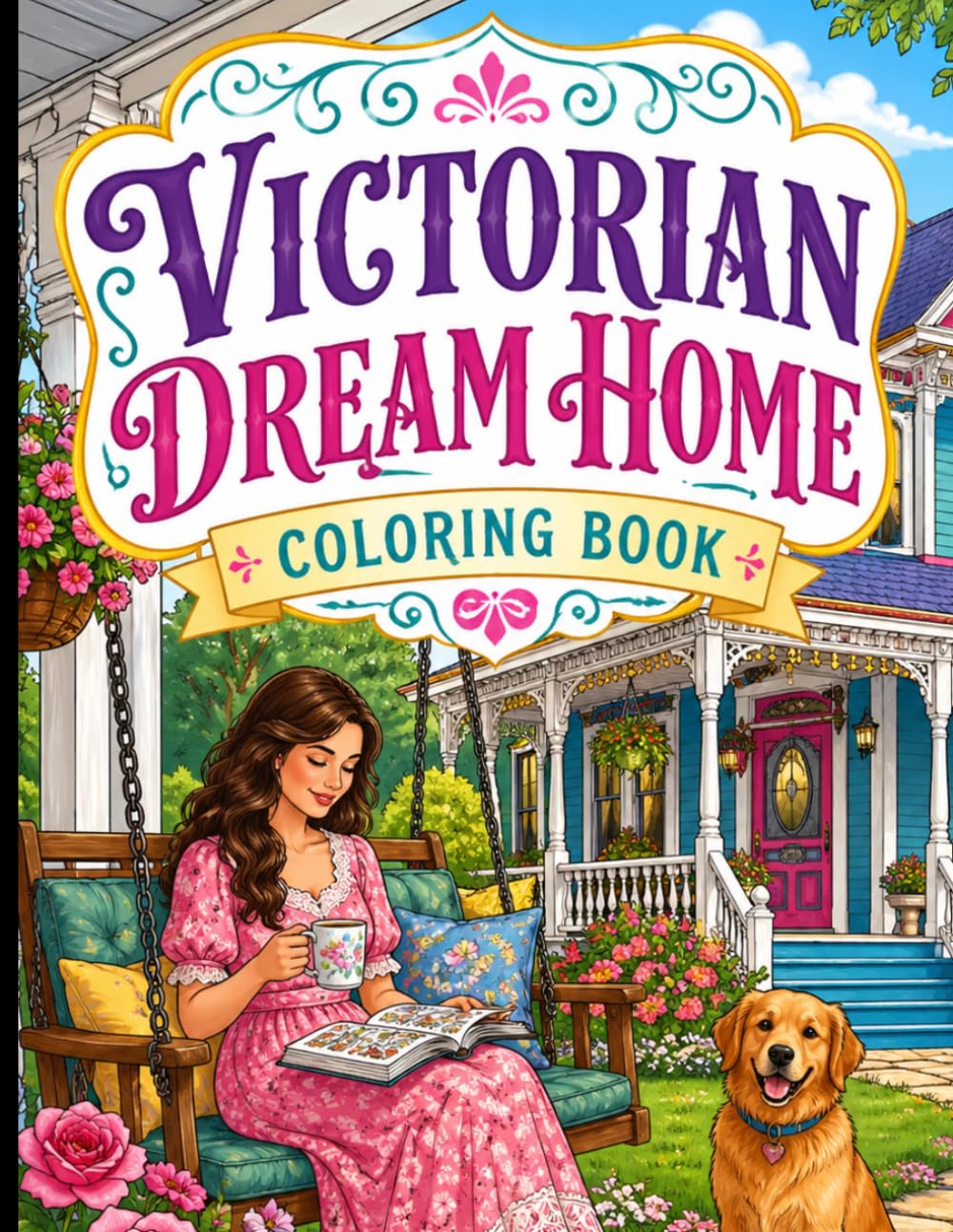 Victorian Dream Home: Coloring Book