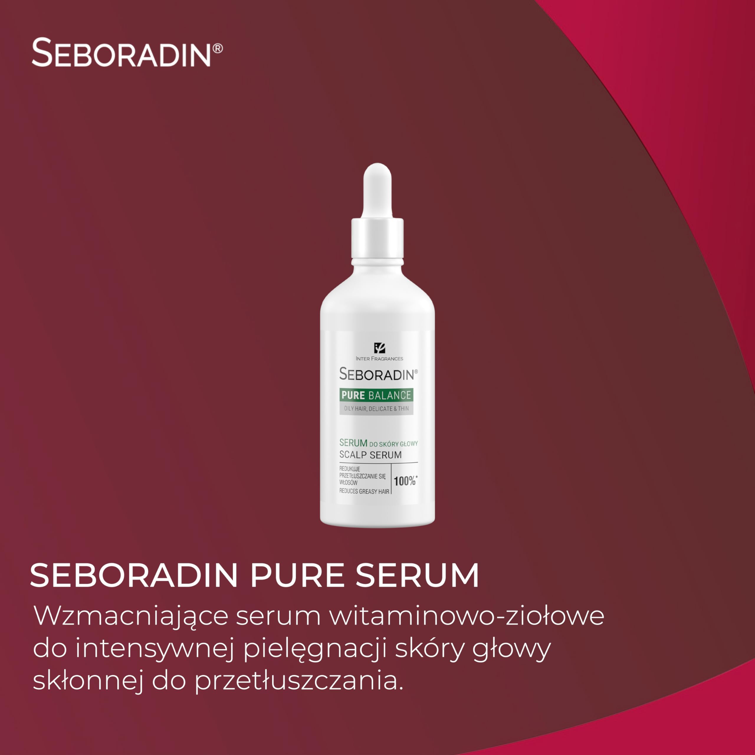 SEBORADIN Maria Set Blue - 2x Ampułki Oily Hair - Serum i Szampon Przeciwłupieżowy - Pure Balance Odżywka Szampon i Serum - Peeling do Skóry Głowy