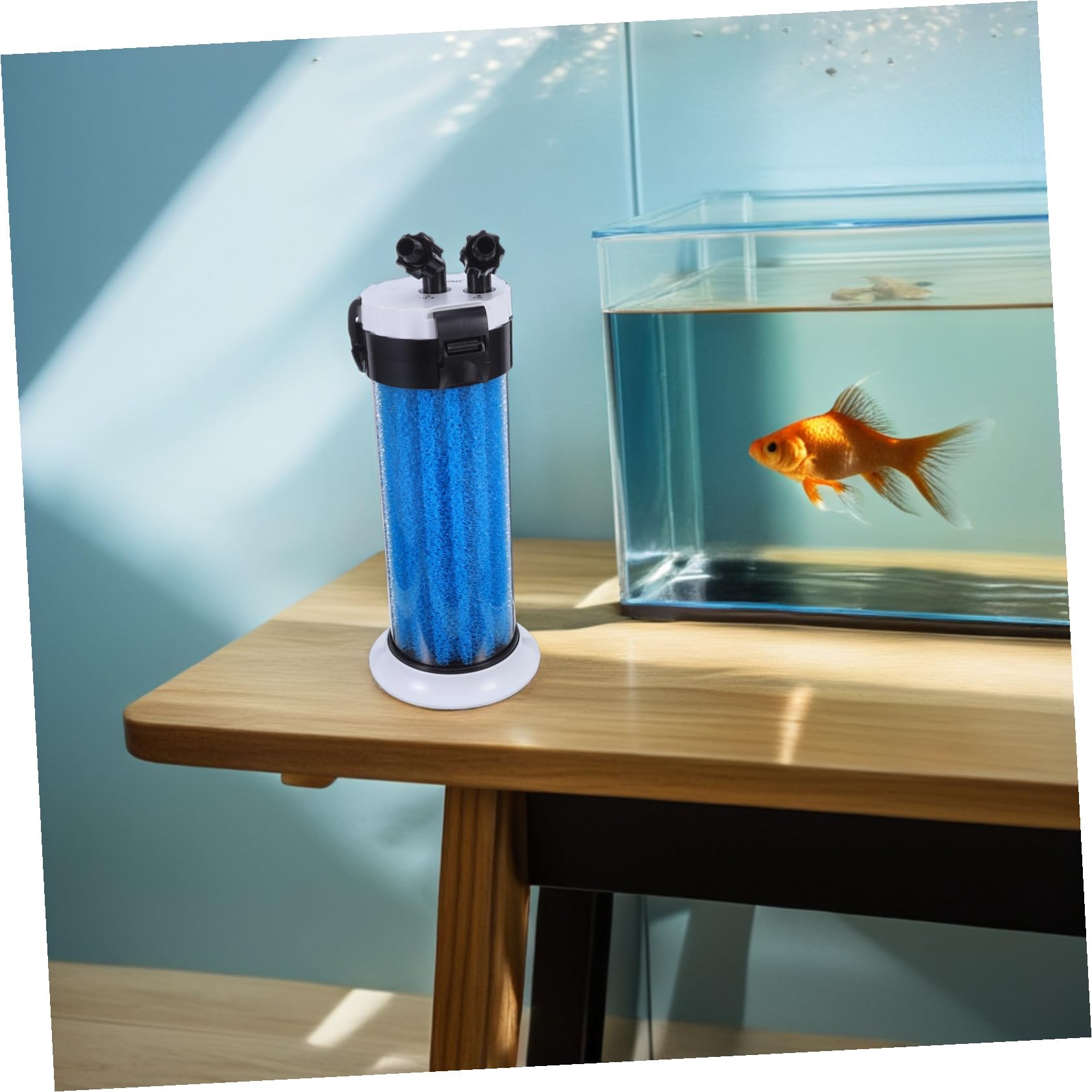 INOOMP Externer Aquarium Kanister Wasserfilter aus Abs mit Geräuscharmem Design und Einfacher Wartung für Schildkrötenbecken und Aquarientiere