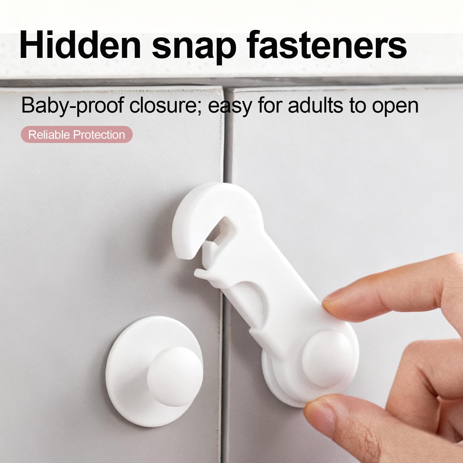 Bloque Porte BéBé,12 pièces Sécurité Enfant pour Armoire Blanche,Gloryit Sécurité Bebe,Bloque Porte BéBé,Adaptées aux placards et Tiroirs,Dotées d'un Adhésif Puissant,ne Nécessitant Aucun Perçage.
