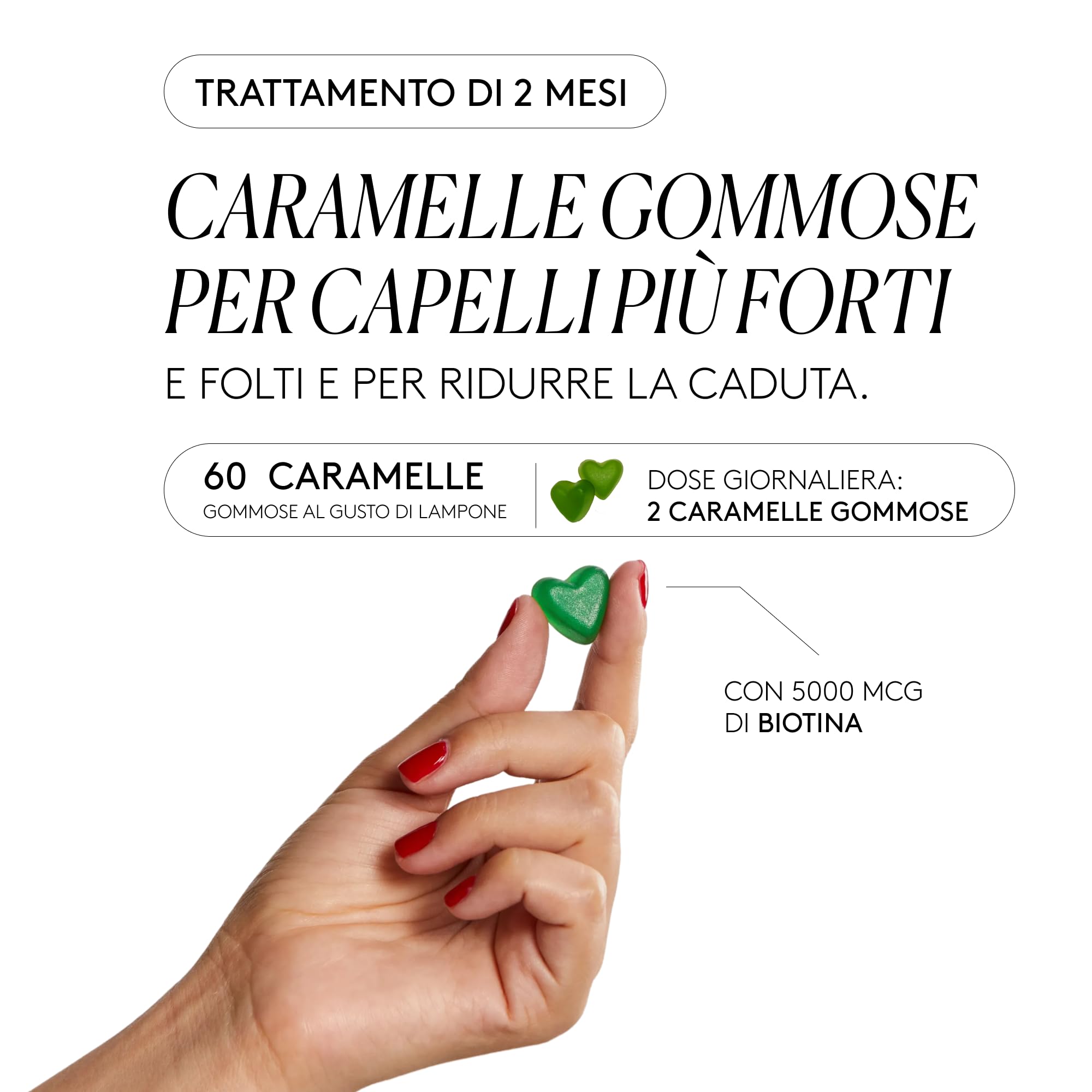 COCUNAT - Happy Hair Pack 3 Mesi - Vitamine Anticaduta - per Rafforzare, Stimolare la Crescita e Prevenire la Caduta dei Capelli - Capelli Sottili e Danneggiati - Biotina 5.000 mcg - 180 pz