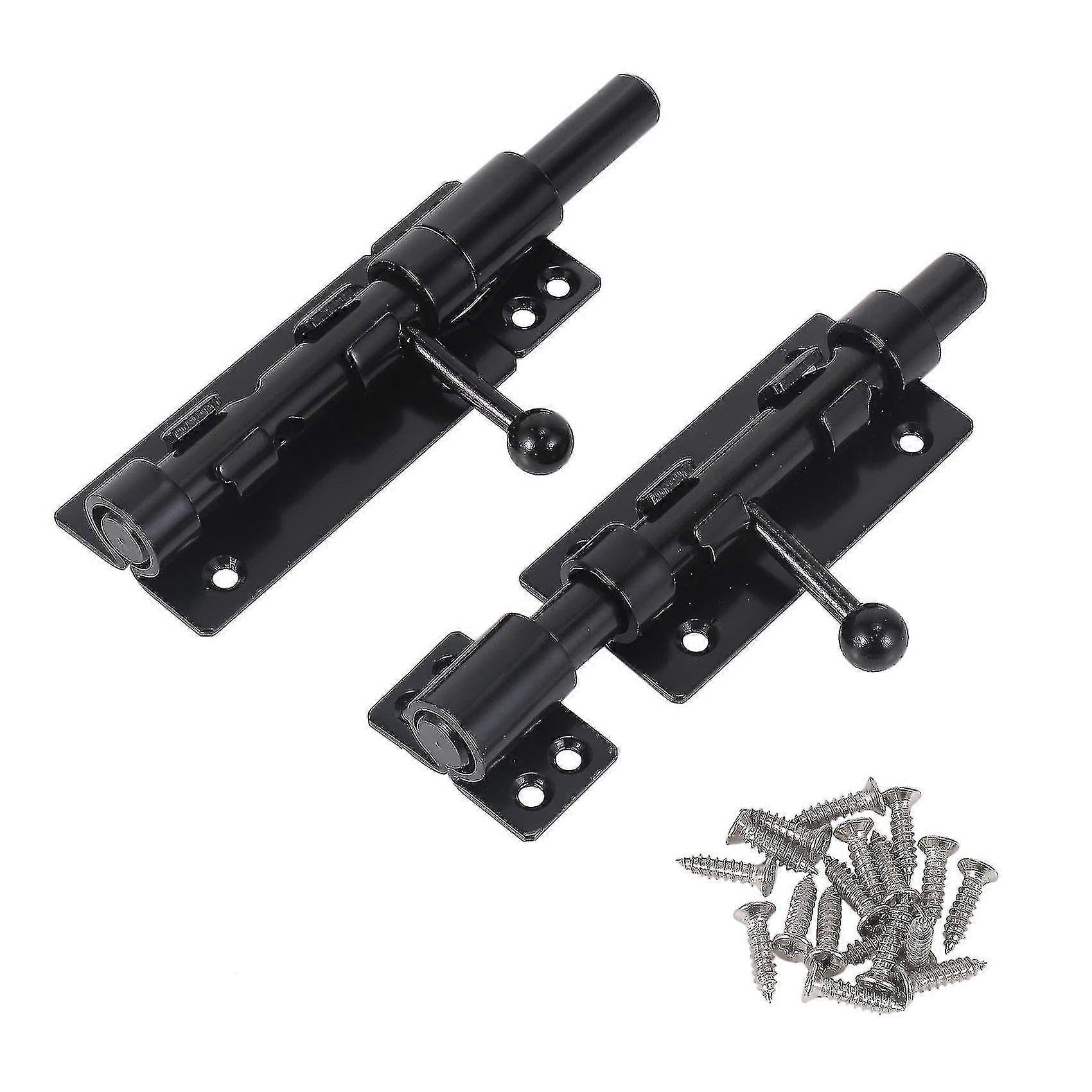 Joyhappst Image Color Compatible With2pcs Stainless Steel Latches Sliding Door Bolt For Barn Shed Basement