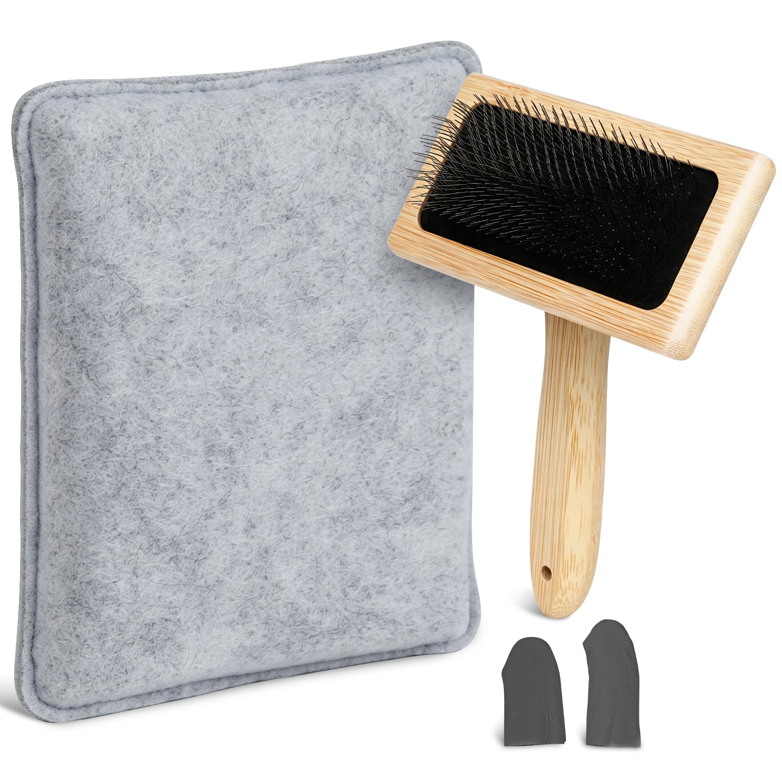 SOCNITC Needle Felting Tools Kit with7.09"× 5.91"Felting Mat and Wool Brush