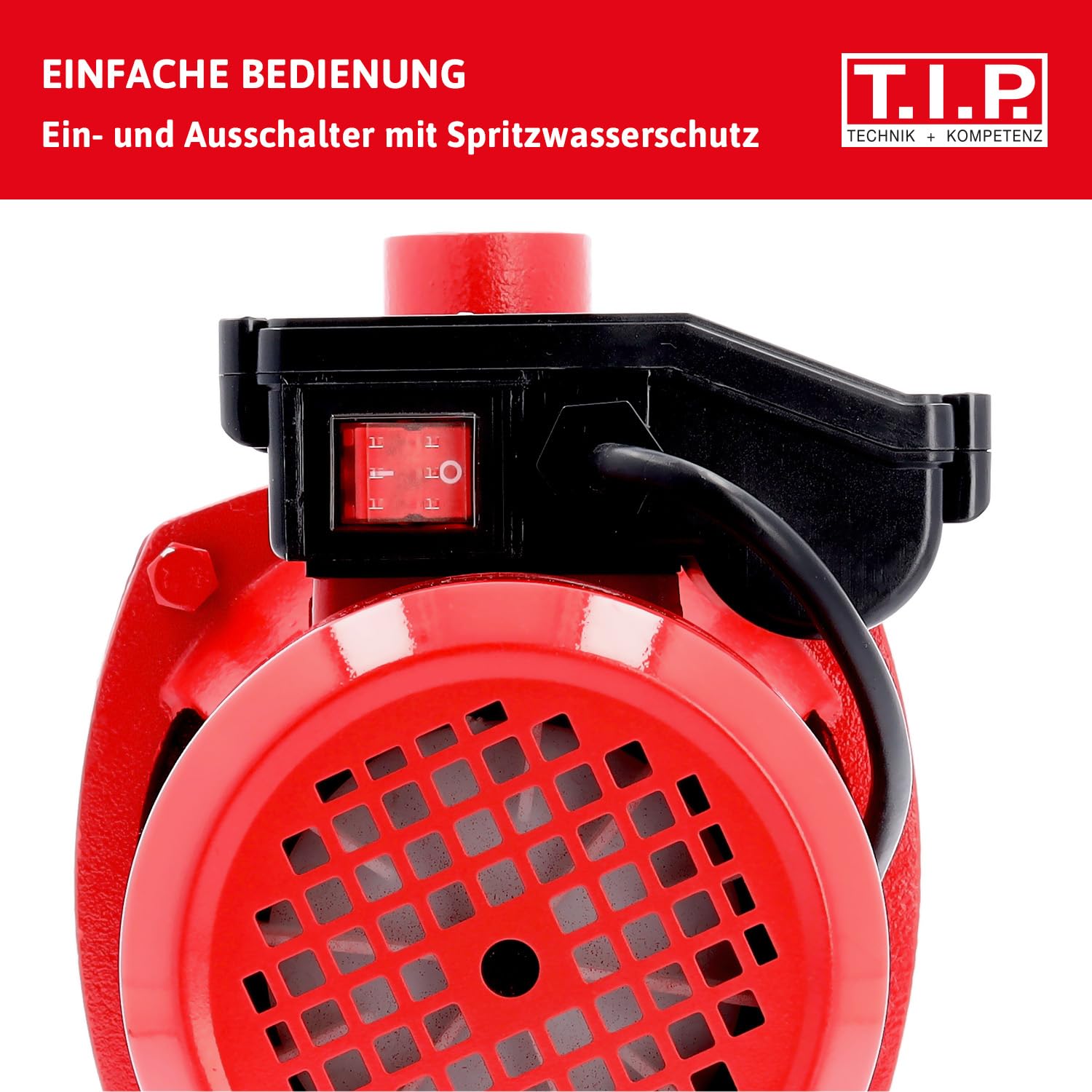 T.I.P. Gartenpumpe Edelstahl (5.000l/h Fördermenge, 45m Förderhöhe, 4