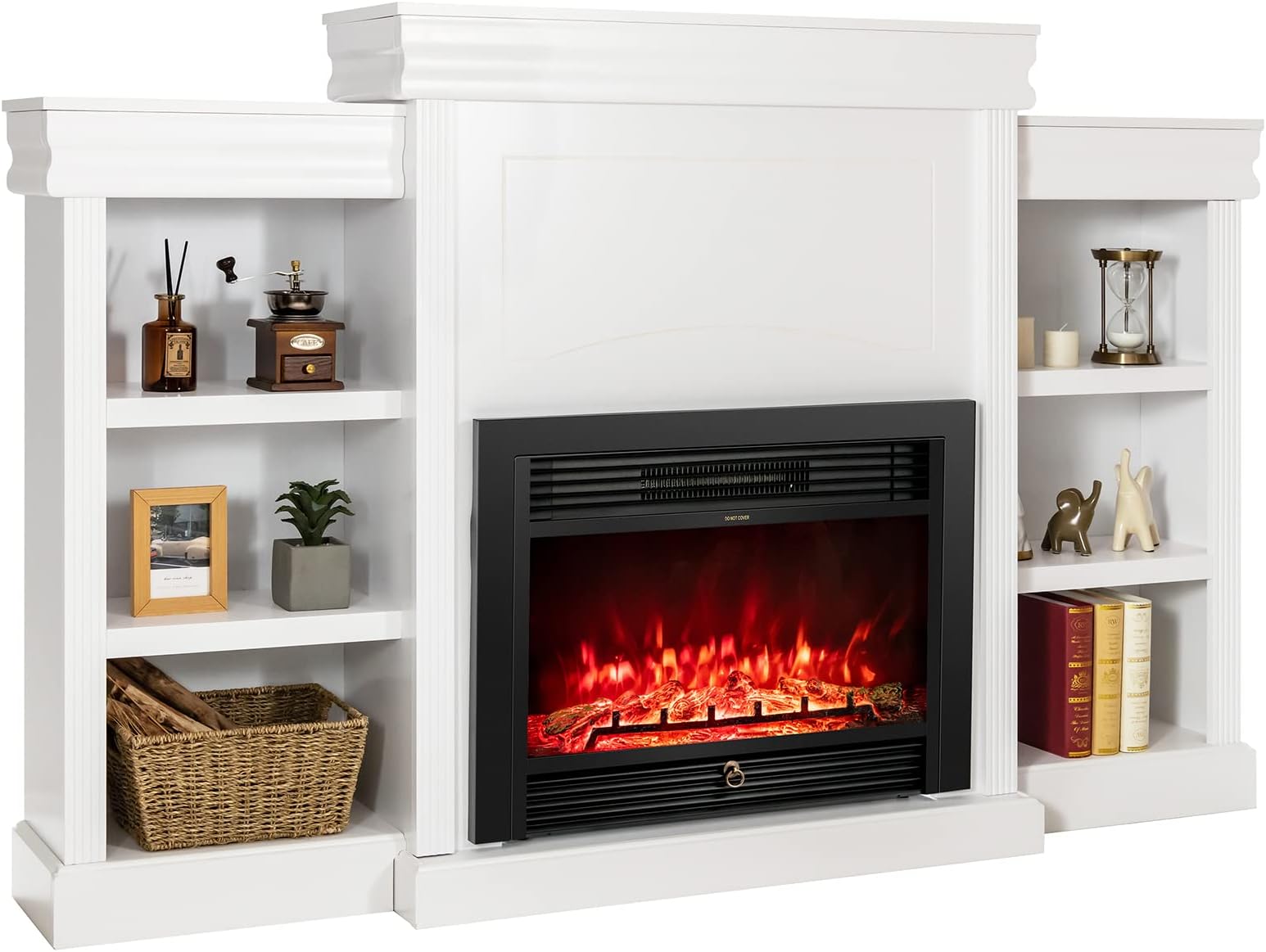 Real Flame Monte Vista Electric Media Fireplace, Antique Gray Home & Kitchen