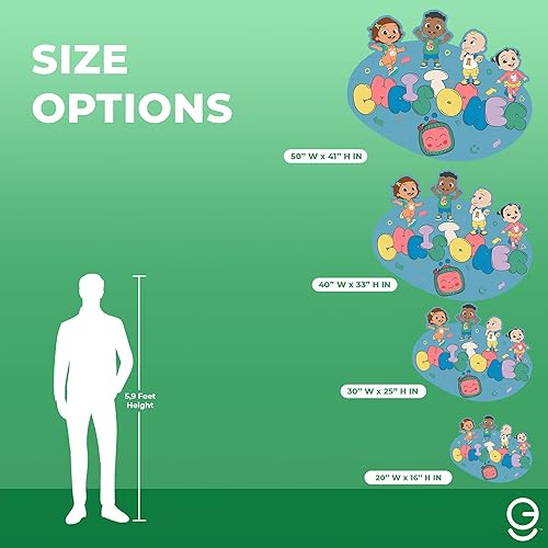 Miniatura 4 de Decoración de pared con nombre personalizado de CoComelon Friends Kids  Serie EGD X CoComelon  Calcomanía de pared personalizada para bebé niña o