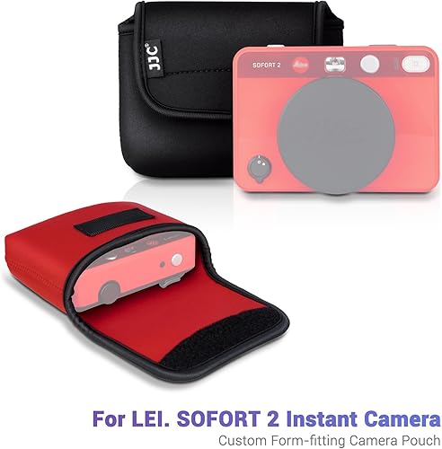 Miniatura 2 de SOFORT 2 - Funda de neopreno suave para cámara instantánea Leica SOFORT 2, con apertura de acceso rápido, funda de viaje a prueba de golpes, funda