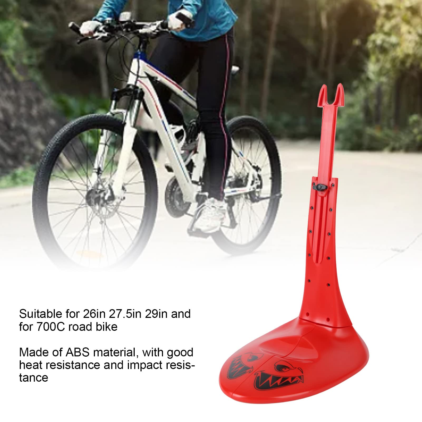 Support De Vélo Rouge, Réparable Et De Stationnement, Pour Vélos Route Et VTT 26-29 Pouces, Gain De Place, ABS Solide
