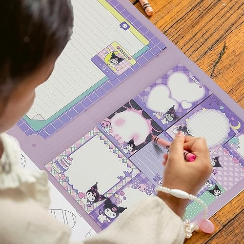 Miniatura 5 de Lindas notas adhesivas de anime gatito juego de notas adhesivas divertidos suministros escolares Kawaii suministros de oficina (E)