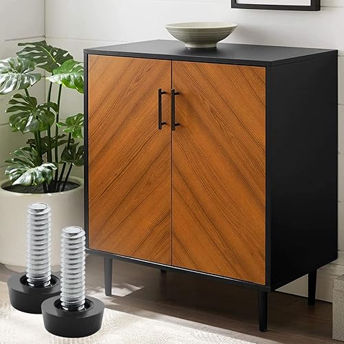 Miniatura 7 de Jamiikury 14 pulgadas - 20 pies niveladores UNC, 20 niveladores de patas ajustables, niveladores de muebles con tuercas en T para armario, sofá,