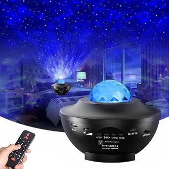 Itayak Galaxy Star Projector, Nebula LED Night Light with Remote & Bluetooth Speaker, Ocean Wave Sky Projector for Bedroom and Home Decor