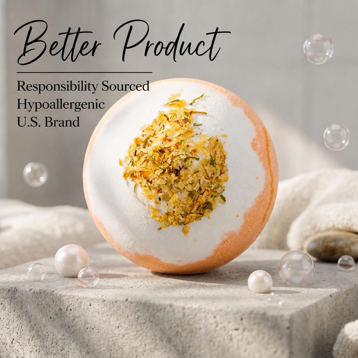 EvolutionUSA 12 Inspire Badekugeln für Frauen & Mädchen - Badebomben mit Blumenspitze Mädchen, lustige Badebomben Set, Bio Badekugel Luxus-Geschenk für Muttertag, Geburtstag, Weihnachten, Ostern oder
