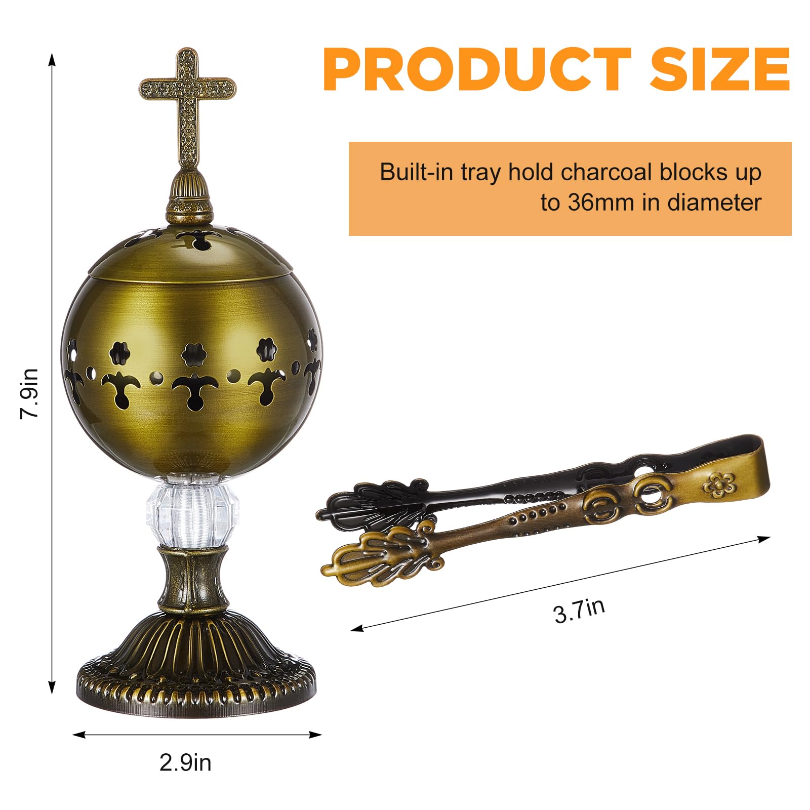 Amazon.com: Zonon 1 Set Incense Burner with Tong, Frankincense