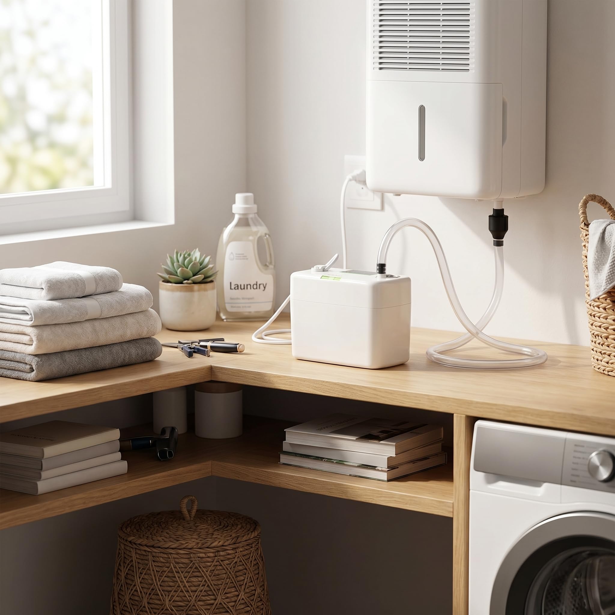 FTVOGUE Pompa per Condensa Stabile Pompa per Rimozione Condensa Automatica Ad Altissimo Sollevamento per Condizionatori D'aria per Sistemi HVAC