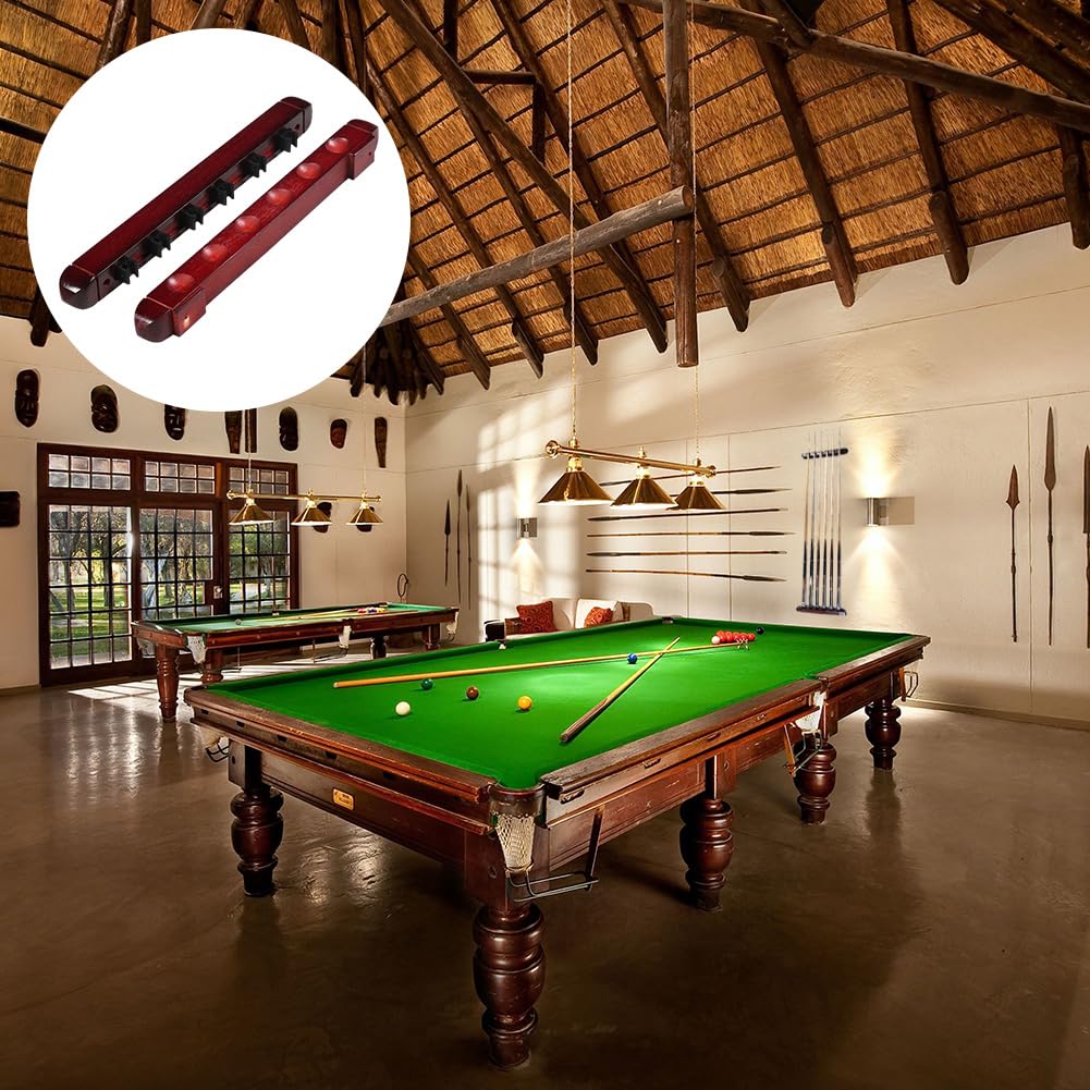 Helweet Support de Queue de Billard Mural 6 Trous 39cm
