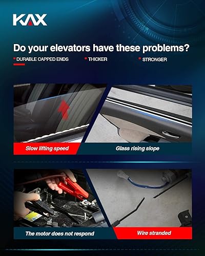 Miniatura 3 de KAX 741-644 Elevalunas eléctrico y conjunto de motor Reemplazo del lado del conductor delantero izquierdo compatible con Silverado Sierra Escalade