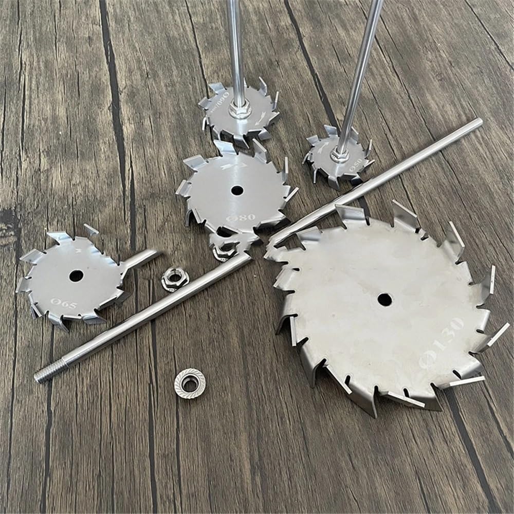Asta di agitazione sopraelevata, Set di bacchette di agitazione con disco di dispersione in acciaio inossidabile Lab 304 da 3 a 12 cm(10cm disk with rod)