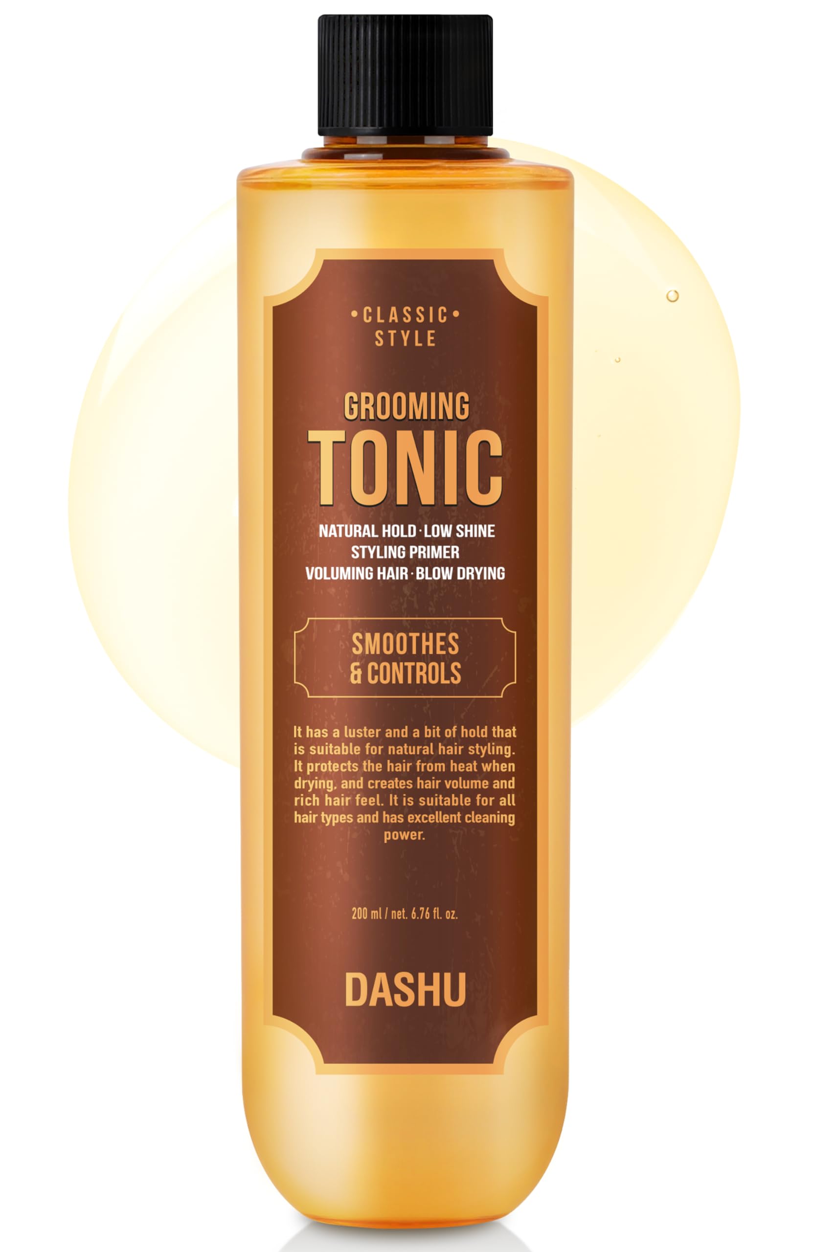 DASHU Classic Style Grooming Tonic 6.76fl oz - Natural Hold, Styling Promer, Voluming