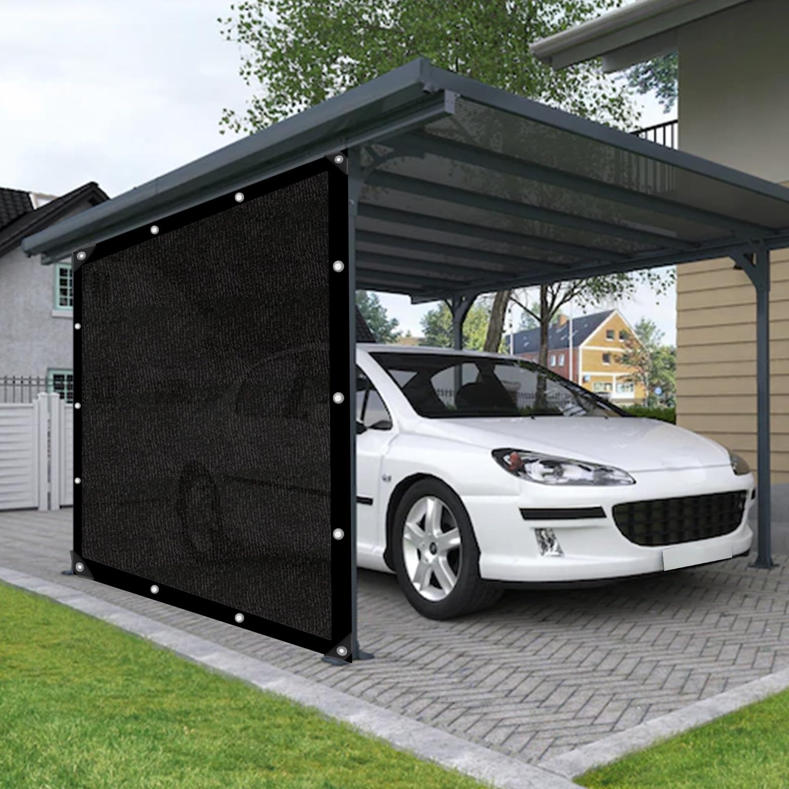 Filet d'ombrage extérieur 3x8m 80% Protection UV terrasse Jardin Balcon | Idéal pour balcon, terrasse, jardin et piscine, s'adapte à tous vos besoins d'ombrage extérieur.