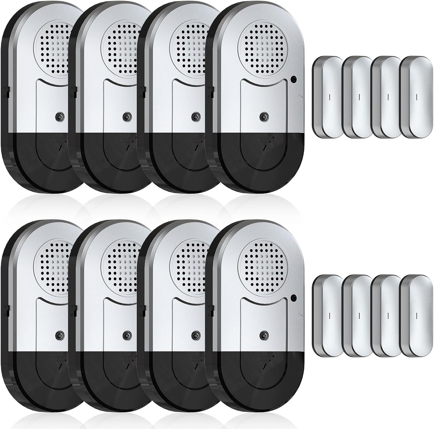 Sanjie Door Alarms When Opened,Door Window Alarm Sensors for Kids Safety/Home Security/Pool/Garage/Dementia/Toddler/Travel Security,Easy to Install,Volume Control/Loud Alert,Long Battery Life,8 Pack