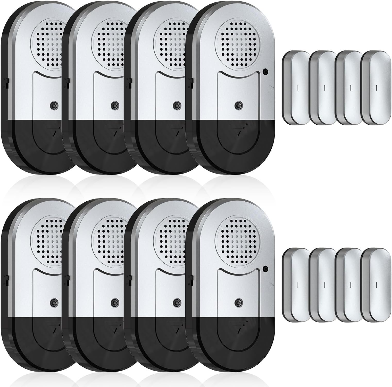 Sanjie Door Window Alarms When Opened, 8 Pack, Volume Control | Easy-install door and window alarms with loud adjustable alerts, long battery life, and versatile use for home safety
