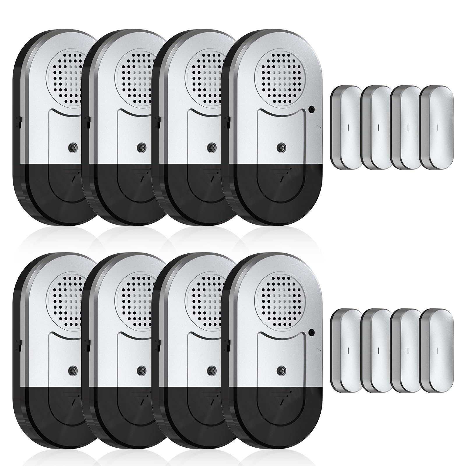 Sanjie Door Alarms When Opened,Door Window Alarm Sensors for Kids Safety/Home Security/Pool/Garage/Dementia/Toddler/Travel Security,Easy to Install,Volume Control/Loud Alert,Long Battery Life,8 Pack