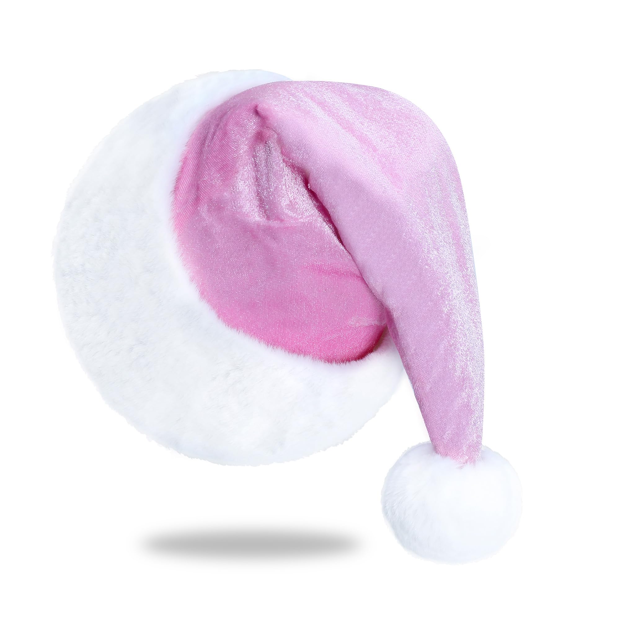 Santa Hat, Christmas Hat for Adults Unisex Velvet Comfort Xmas Hats