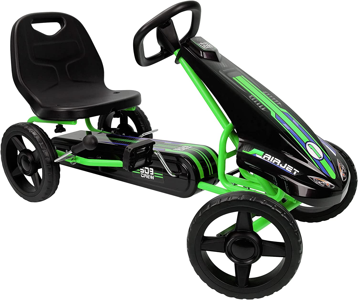 Amazon.com: 509 Crew Air Jet Pedal Go Kart - Green - Kids, Sporty