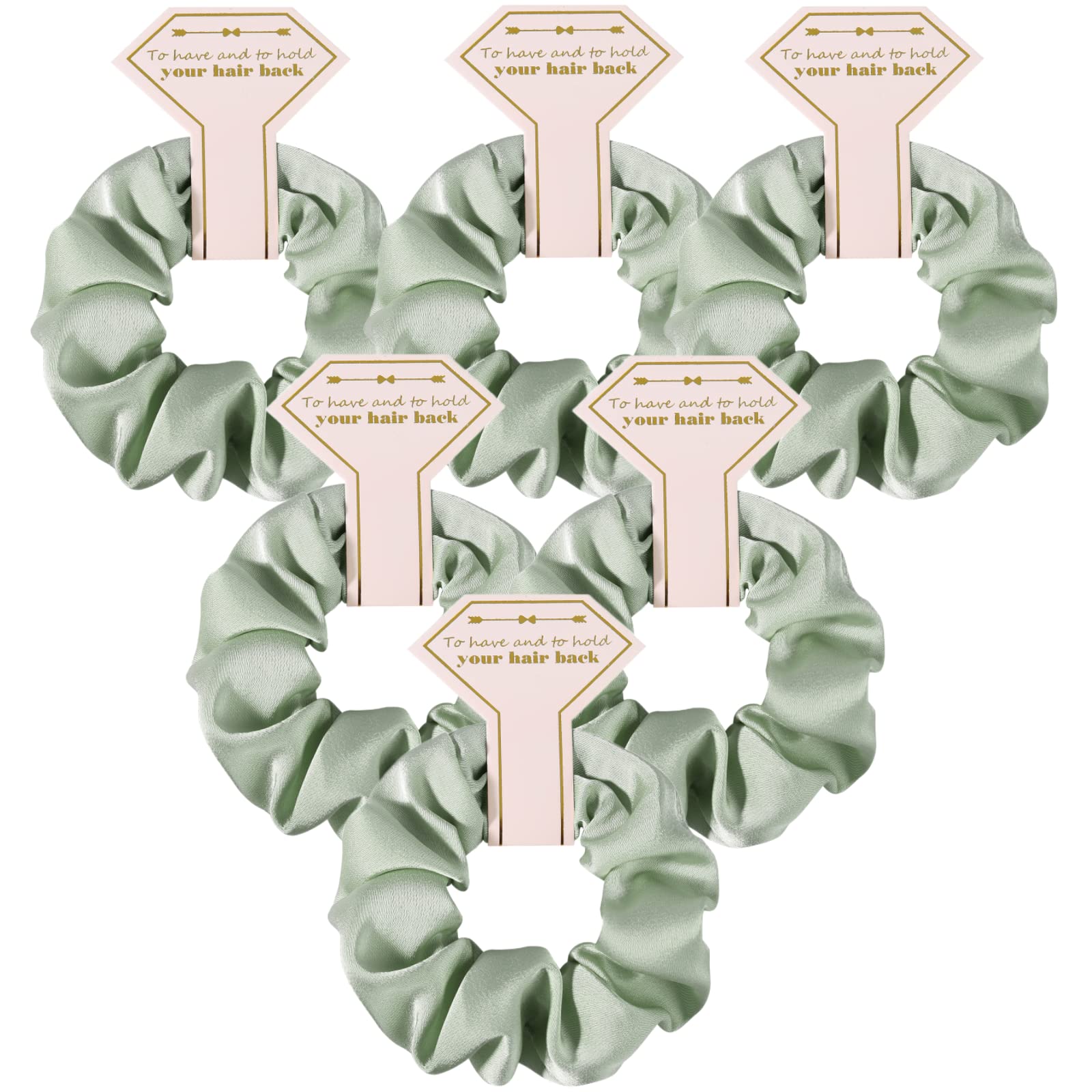 Amazon.com: Loanzeg Satin Bridesmaid Scrunchies Bachelorette  display picture 1