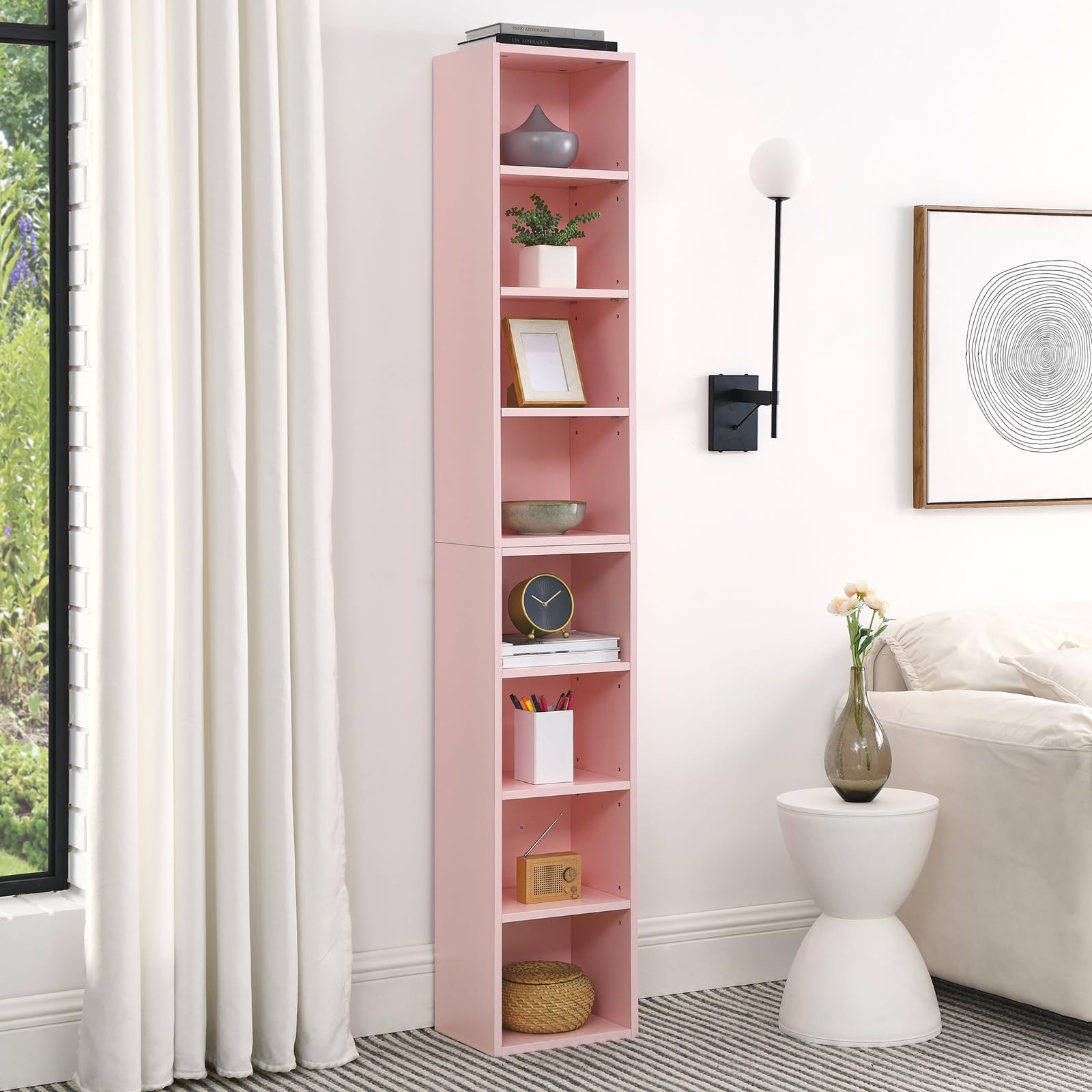 Amazon.com: 8-Tier Media Tower Rack,Cube Storage Organizer Shelves 