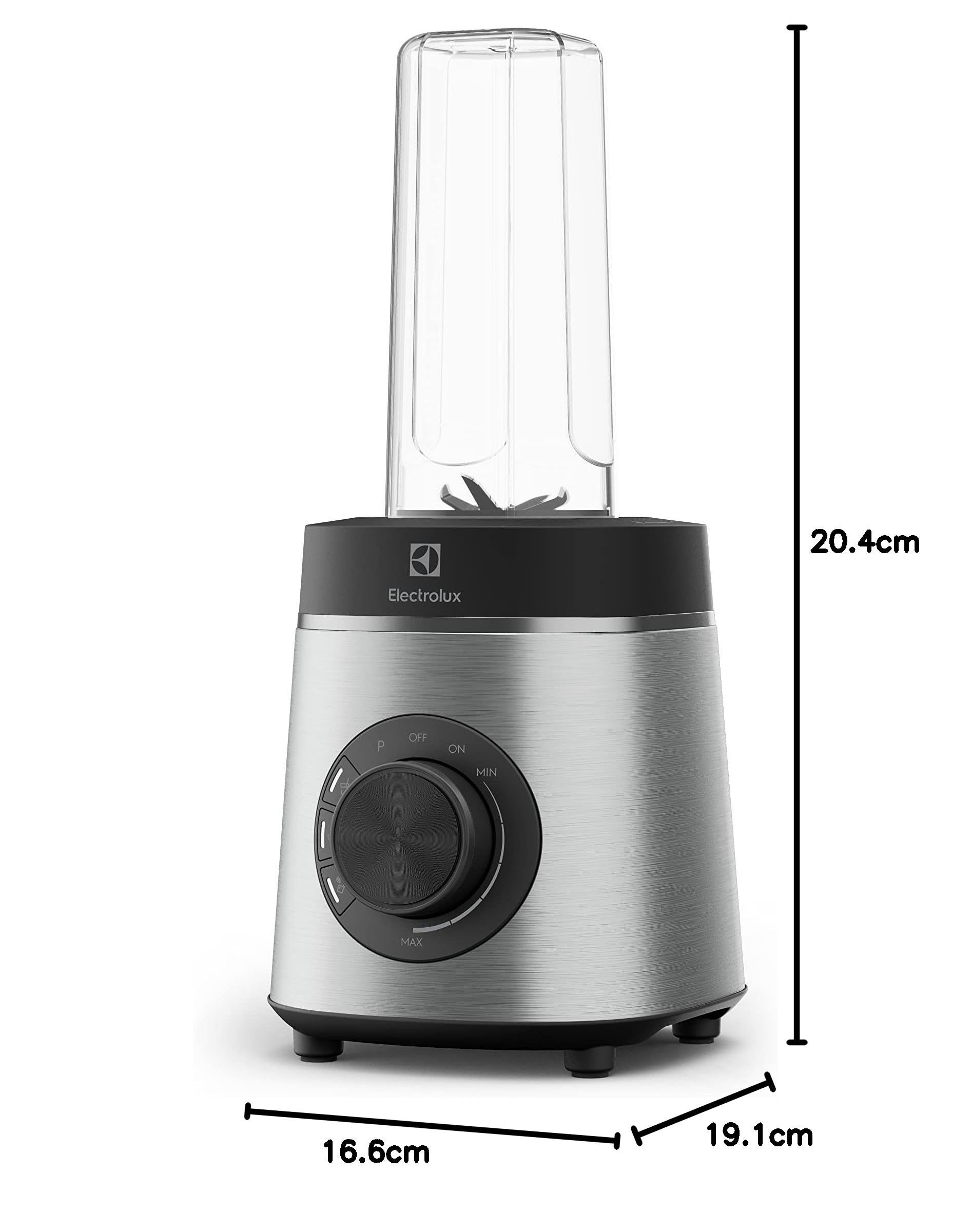 Electrolux Explore 6 Blender E6VB1-8ST, licuadora al vacío, 1400 W, trituradora de hielo, jarra resistente al calor de 1,75 L, velocidad continua, función de pulso, 3 programas, botella para llevar,