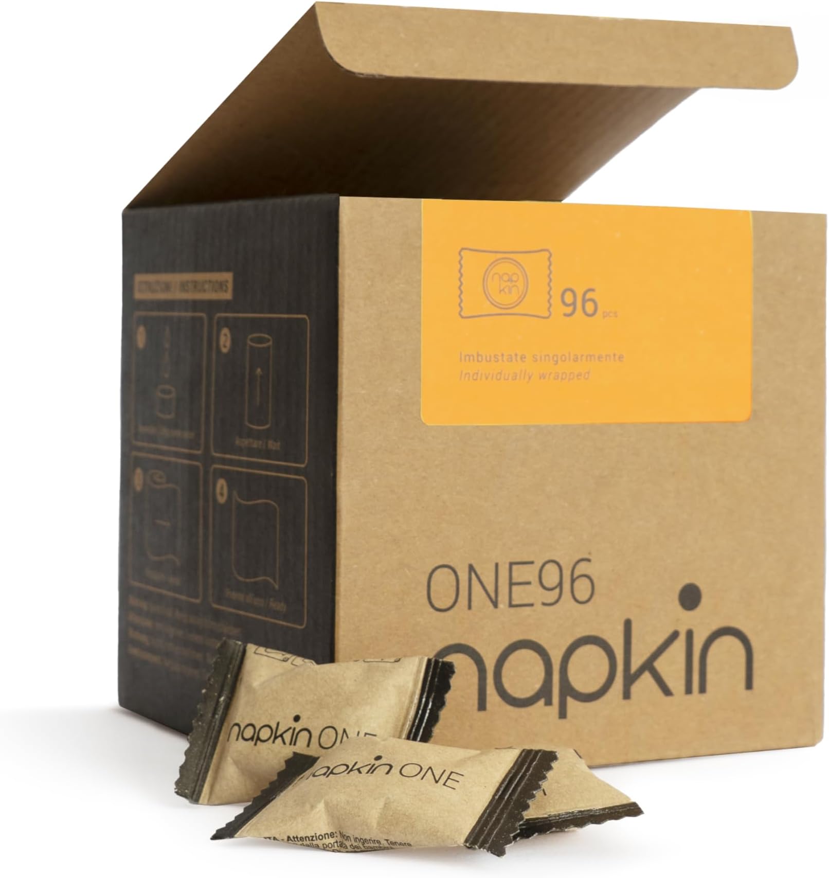 Napkin CREHO One 96 Pressed Viscose Wipes Tablets