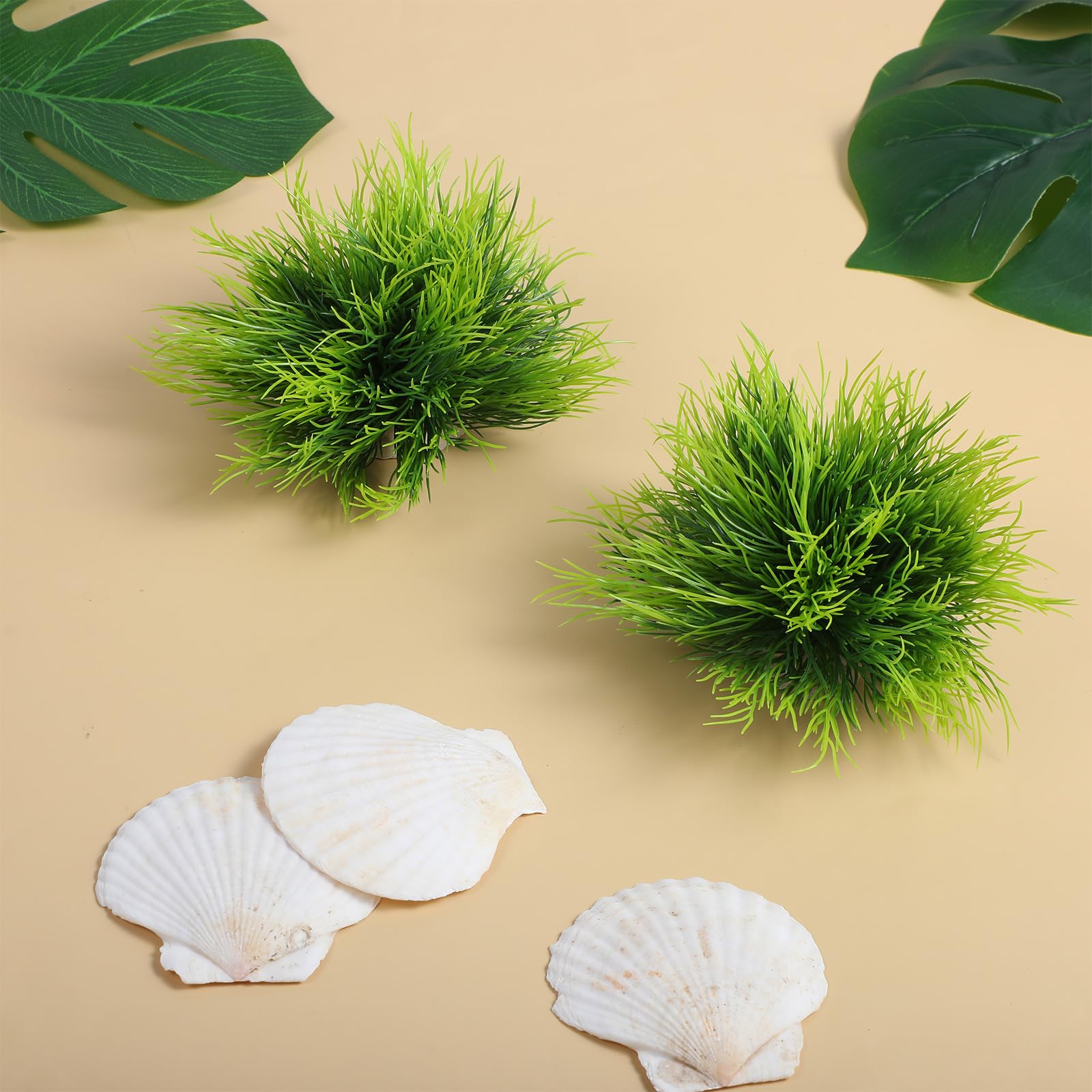 3 Pack Aquarium Plants Plastic Realistic Fish Tank Plants with Weighted Base Green Aquarium Decor for Betta Tanks Aquascaping Reptile Terrariums - image 6