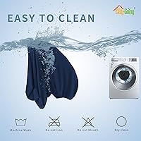 Vista 78 de Easy-Going Fundas Elásticas de 3 Piezas para Cojines de Sofá para Sofá Seccional Izquierdo/Derecho en Forma de L Chaise Lounge Funda de Asiento