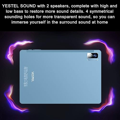 Miniatura 5 de YESTEL Tablet 10 Android 110 Ultra-Strong Tablets Procesador Octa-Core  4GB RAM 64GB ROM hasta 256GB  Cámara dual 5MP  13MP FHD1920x1200  8000mAh