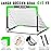 Kids Soccer Goals for Backyard Set of 2, 4 x 3 ft/6 x 4 Toddler Soccer Goal Training Equipment with Soccer Ball, Cones, Pop Up Soccer Net for Kids Age 3-5 4-6 6-8 8-12 10-12 Outdoor Games Sports Gifts