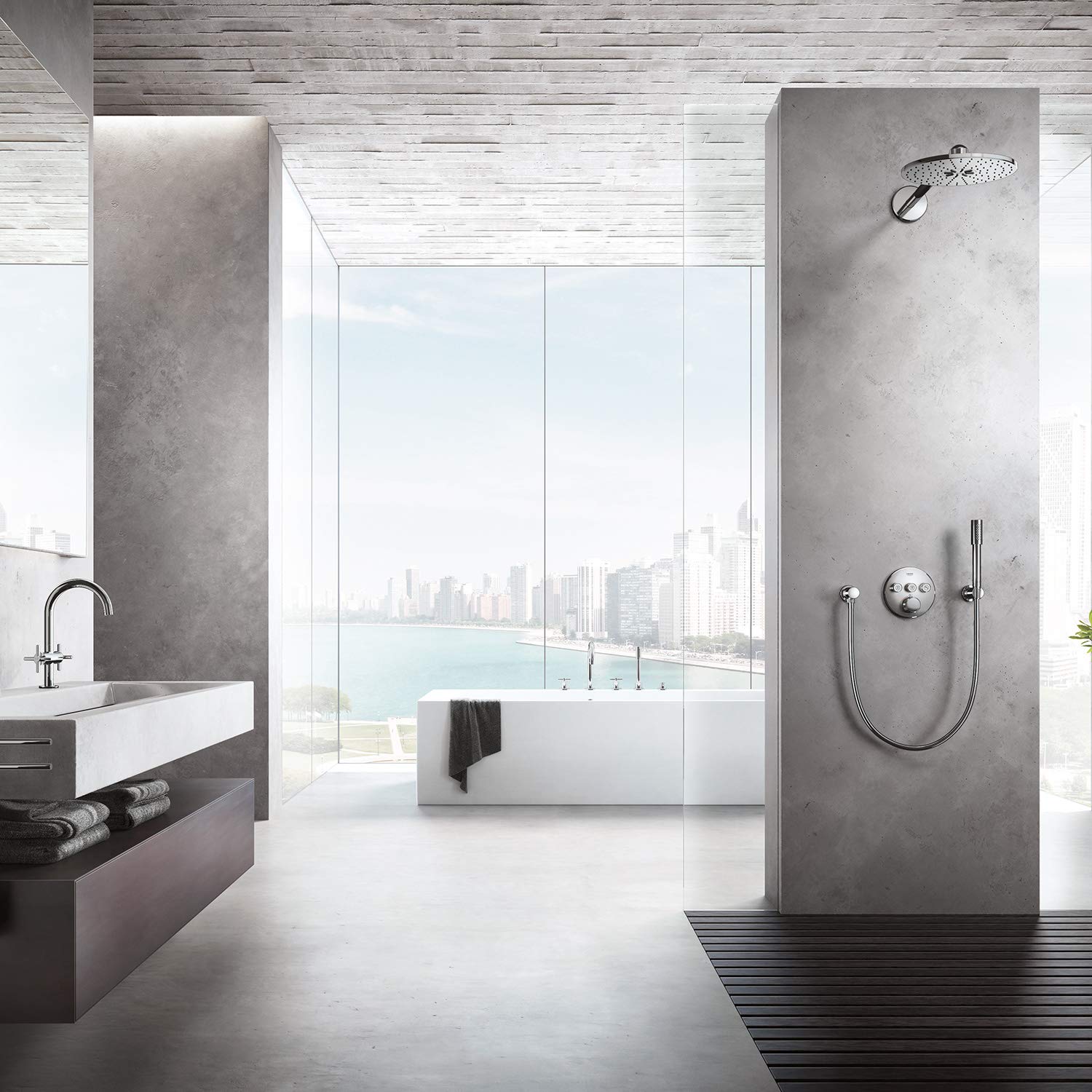 Amazon.co.jp: GROHE 26465000 Sena Stick ハンドシャワー 1.75 GPM