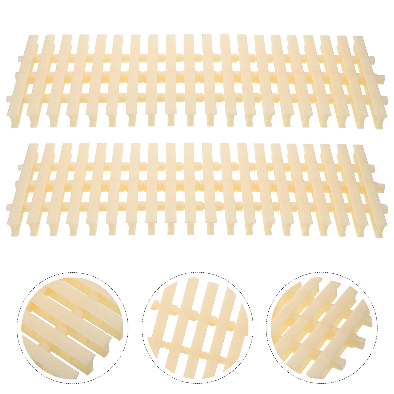 SUPVOX Rejilla de Repuesto para Piscina Antideslizante de Plástico Beige Diseño Encajable, Accesorio Versátil para Suministro de Piscinas Desmontables Exteriores