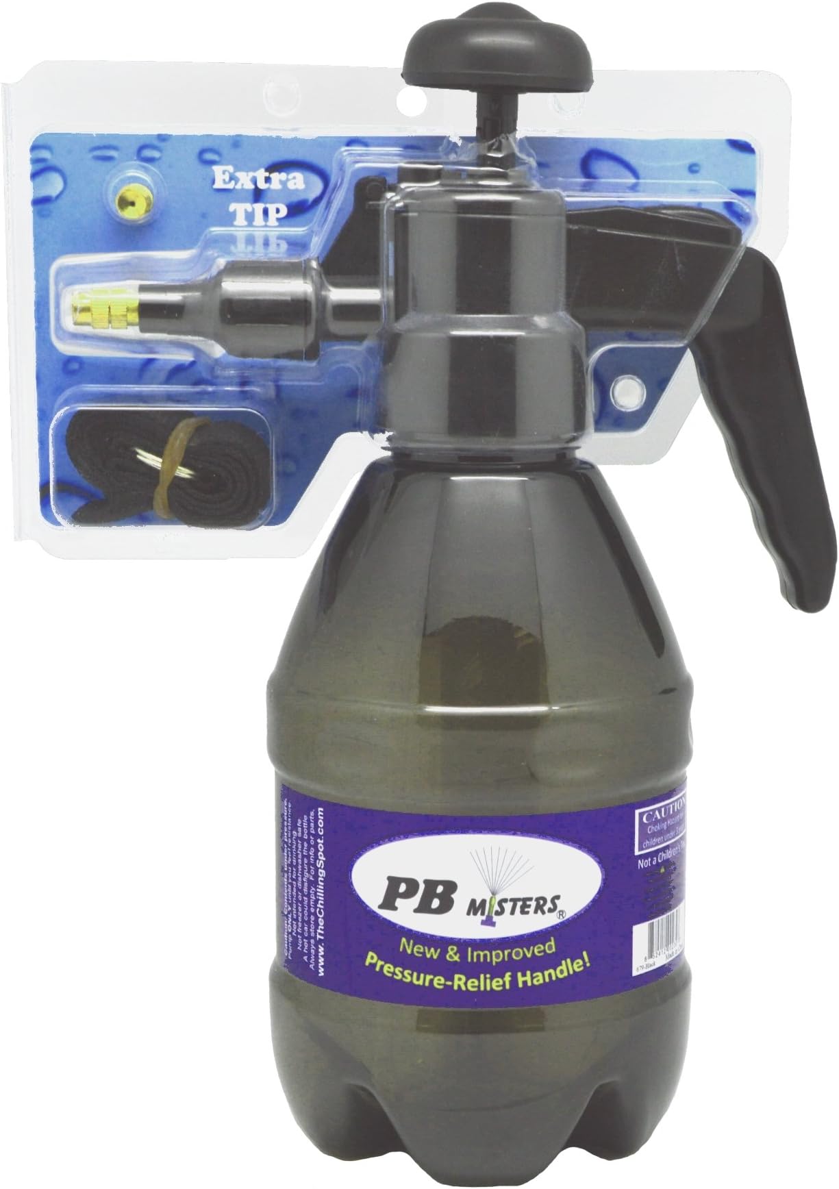 with Pressure Relief Handle Personal Water Mister & Sprayer (Black)