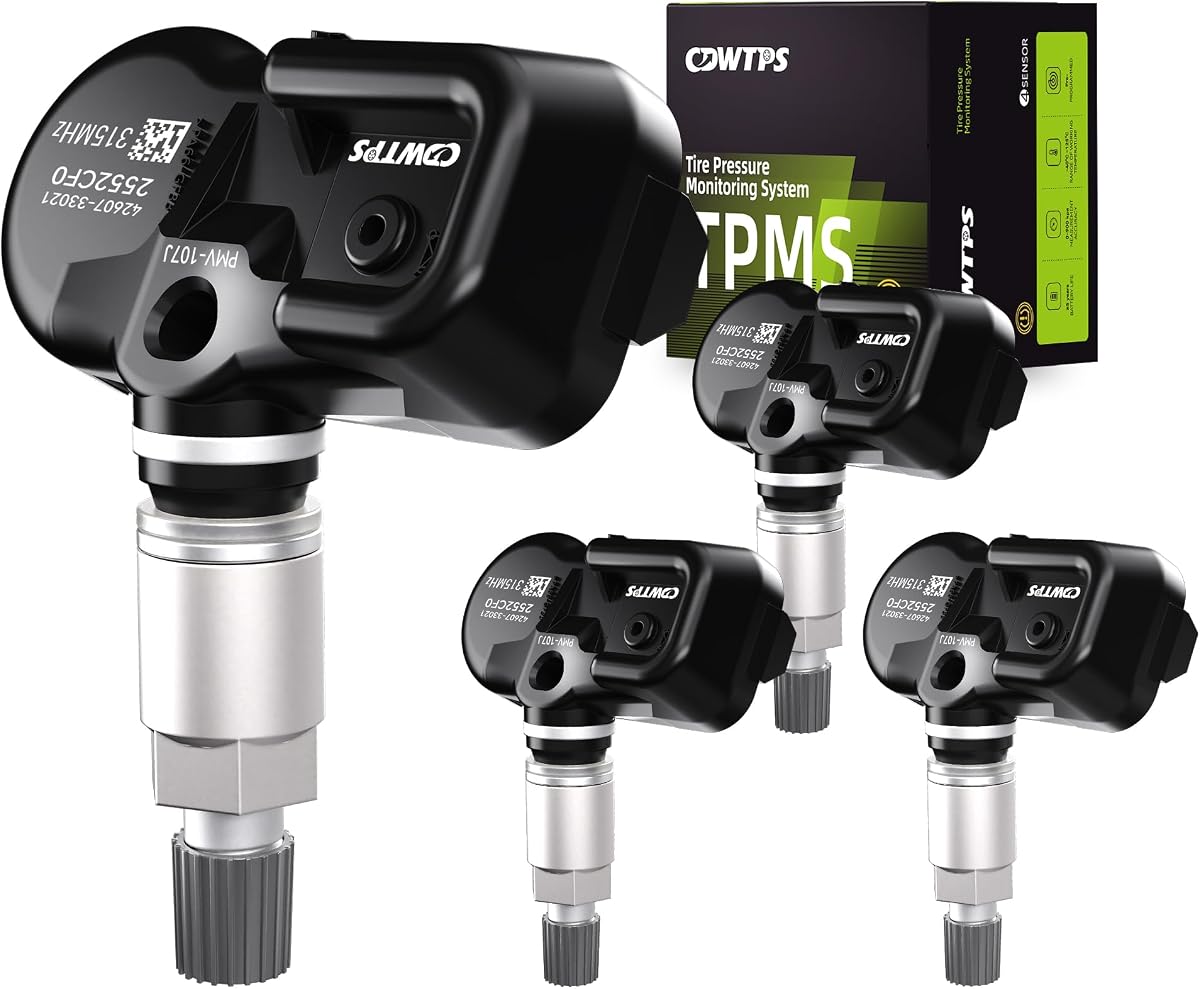 TPMS Sensors,315Mhz Set of 4 Toyota Lexus Tire Pressure Sensor | Fit for Toyota Avalon,Camry,Corolla,Highlander,RAV4,Yairs-Lexus ES LS IS LS-Scion IQ,TC,XB,XD Replaces#4260733011 PMV-107J