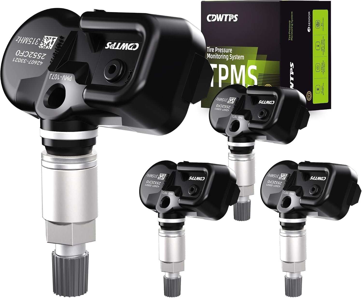 TPMS Sensors 315MHz Set of 4 for Toyota Lexus